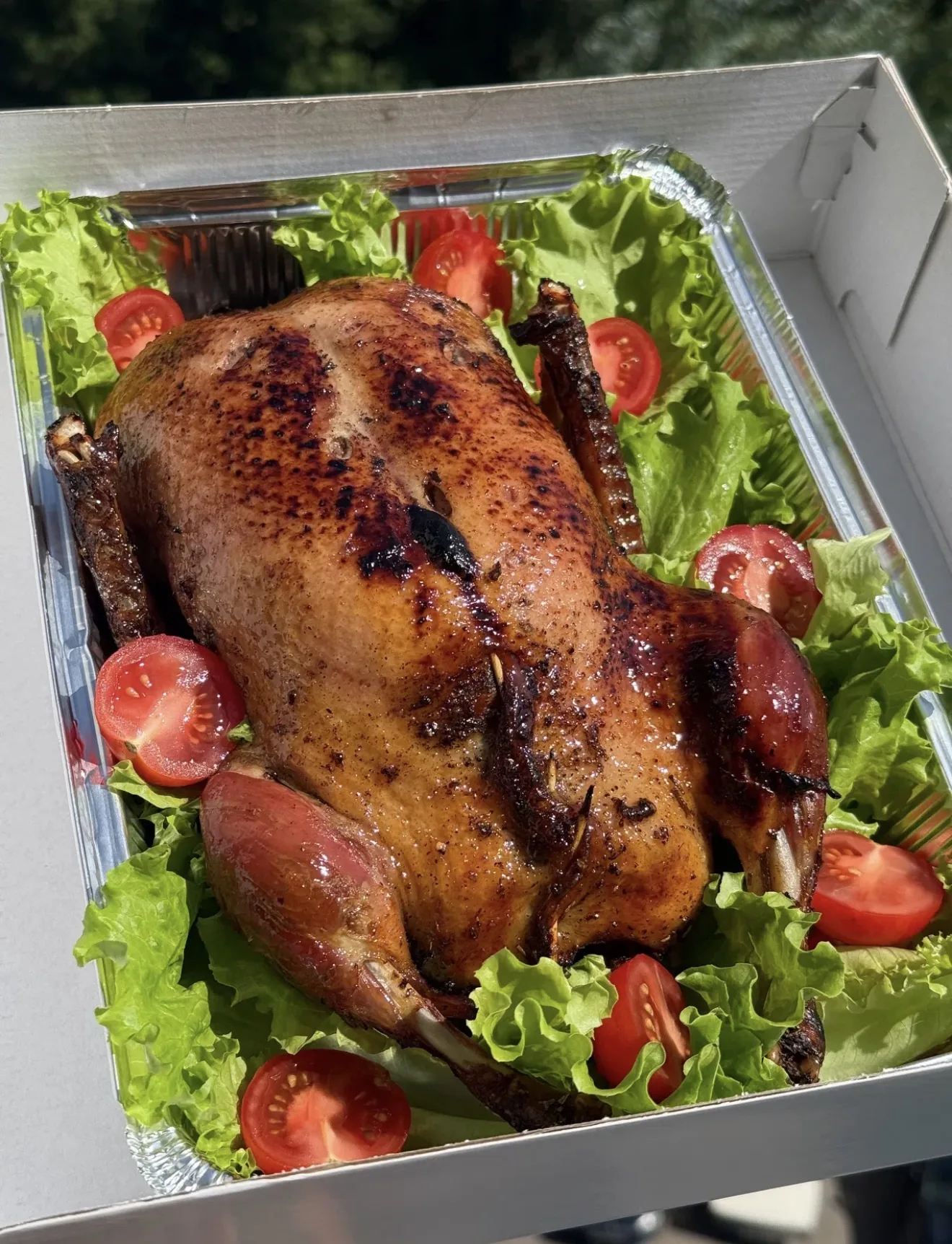 Утка запеченная с яблоками